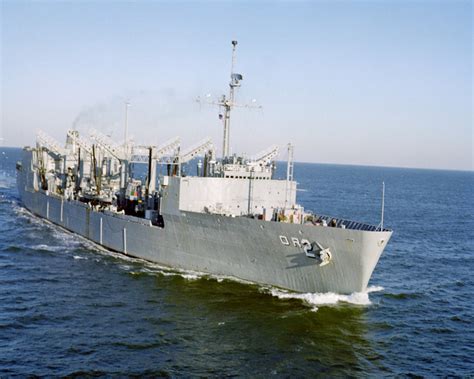 A Starboard Bow View Of The Replenishment Oiler Uss Milwaukee Aor