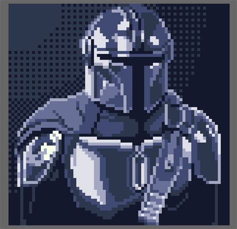 The Mandalorian Pixel Art Pattern Pixel Art Characters Cool Pixel Art Pixel Art Games