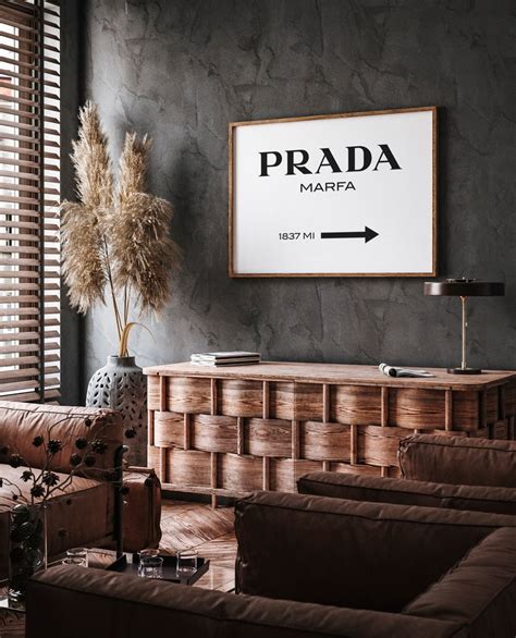 Prada Marfa Poster Gossip Girl Sign Home Wall Decor Bedroom Etsy