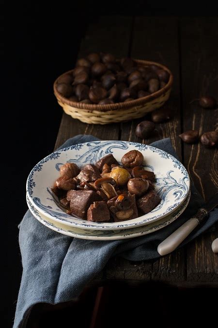 Spezzatino Con Castagne E Funghi Con La Slow Cooker Cucina Libri E Gatti