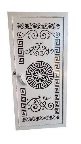 Color Coated Mild Steel Laser Cutting Hinged Door For Home Thickness