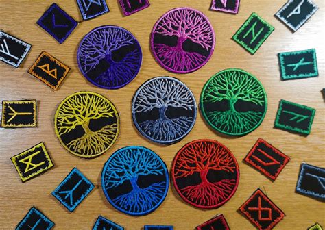 Vikings Yggdrasil Tree Of Life Iron On Embroidered Patch Etsy