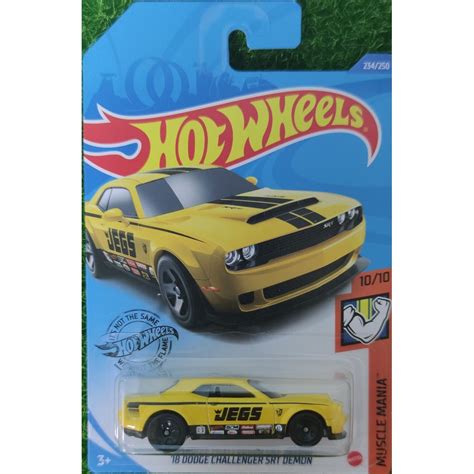 Hot Wheels 18 Dodge Challenger SRT Demon Shopee Malaysia