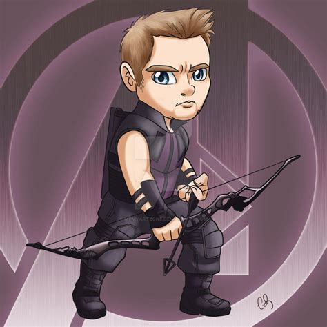 Chibi Avengers Hawkeye By Mymyartzone On Deviantart