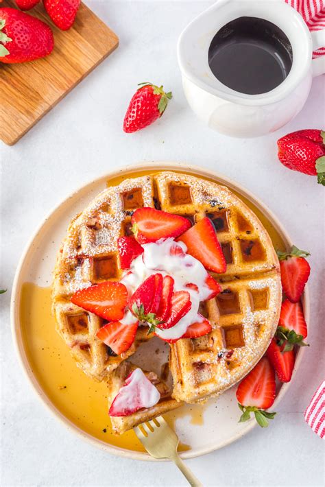 Homemade Strawberry Waffles Recipe Frugal Mom Eh