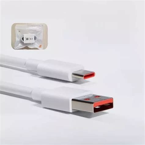 Cable USB Xiaomi Tipo C Para Mi 9 10 11 Poco Pro Turbo 5a Color Blanco