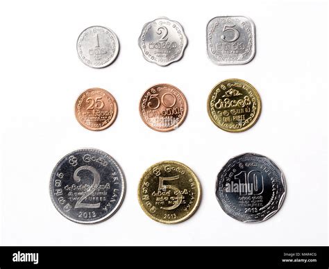 Sri Lankan Rupee On A White Background Stock Photo Alamy