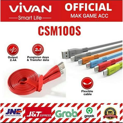 Jual Kabel Data Vivan Csm S New A Ecer Shopee Indonesia