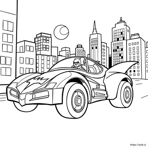 Batmobile Värityskuva Batwheels Värityskuvat