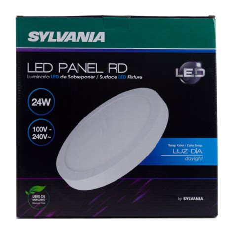 Panel Led Redondo De Sobreponer Watts Luz D A Sylvania Disensa