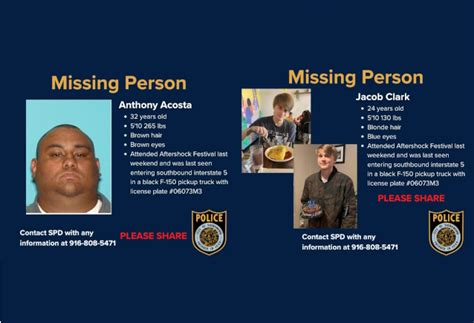 updated  men reported missing  sacramentos aftershock
