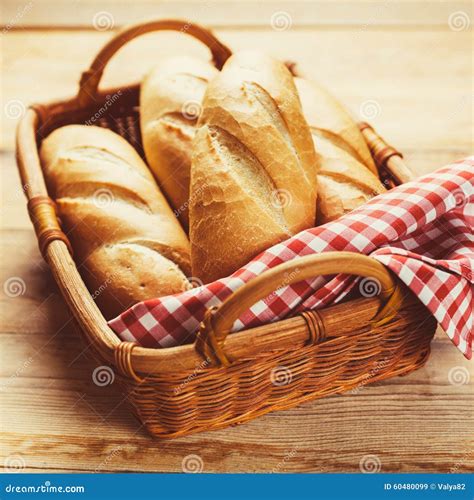 Freshly Baked Bread Rolls In A Basket Stock Image Image Of Bakery