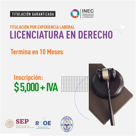 Licenciatura En Derecho Instituto Nacional De Estandarizaci N Y