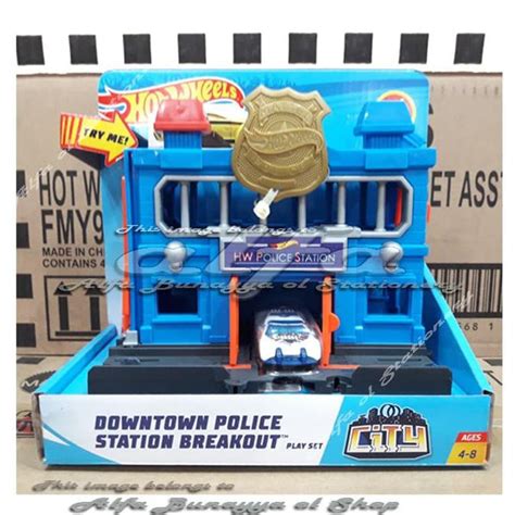 Jual Hot Wheels City ORI Downtown Police Station Breakout Hotwheels
