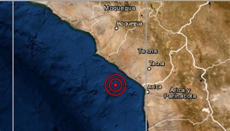 Tacna Sismo De Magnitud Se Report En Jorge Basadre Se Ala Igp