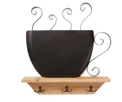 Coffee Cup Shelf with 3 Hooks | Big Lots