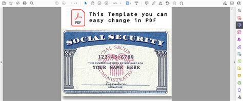 Secure Your Identity Today with Our Authentic SSN Template - Buy Now!