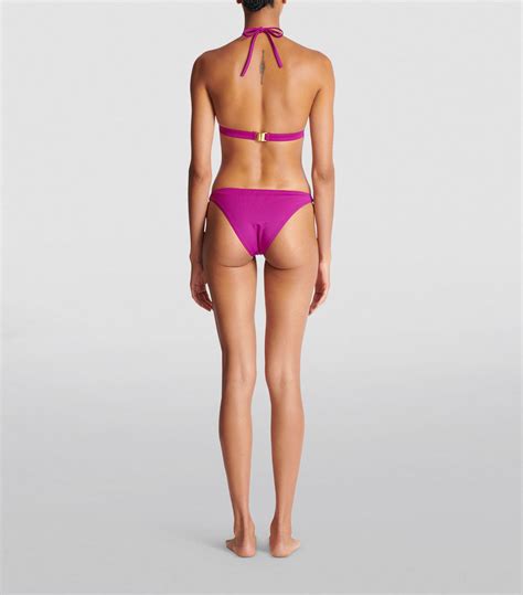 Womens Balmain Pink B Triangle Bikini Harrods Uk