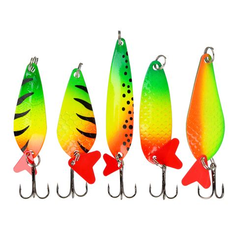 Купить AZOR FISHING Блесна колеблющаяся "Щука", кислотная, 5 видов (145 ...