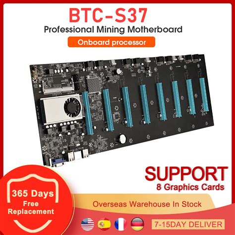 Btc S Mining Motherboard Ports Pci E Pcie X With Cpu Hdmi Vga For