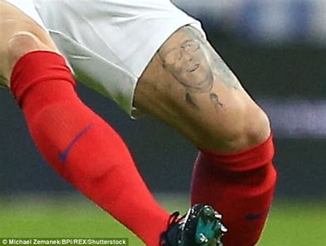 Manchester City ace John Stones flashes new leg tattoo | Daily Mail Online