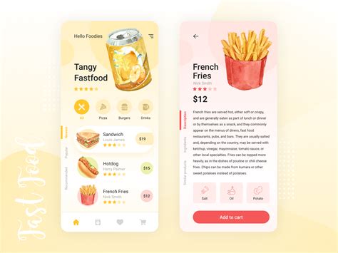 Fast Food Mobile App By Shashank Tyagi On Dribbble