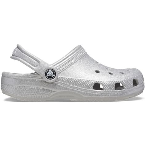 crocs classic glitter gris crocs