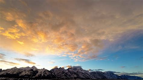 Grand Teton Sunset March 31 Teton Tube Time Lapse Youtube