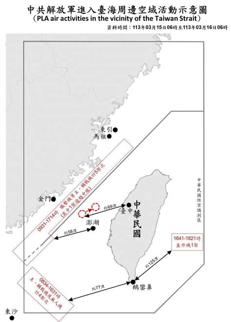 18共機艦擾台 6架次共機侵我西南及東部空域 自由軍武頻道