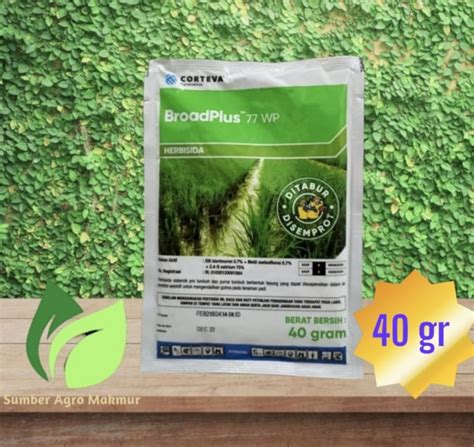 BROADPLUS 77 WP 40 GR HERBISIDA SELEKTIF KENDALIKAN GULMA PADI Lazada