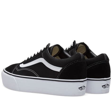 Vans Old Skool Platform Black And White End