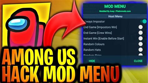 AMONG US HACK 2020 MOD MENU TUDO DESBLOQUEADO CONSEGUIR VER O