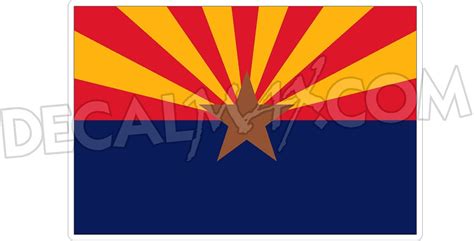 Arizona Flag decal - DecalMonster.com