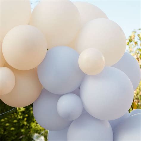 Blue And Nude Balloon Arch Kit Balloons Party Delights