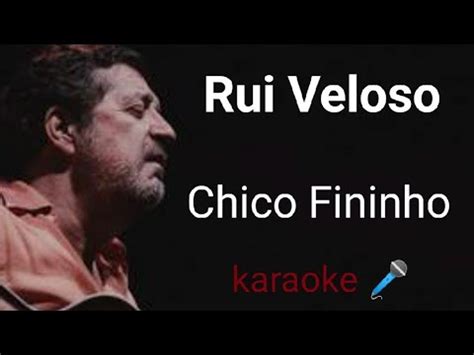 Rui Veloso Chico Fininho Playback Musical Letra YouTube