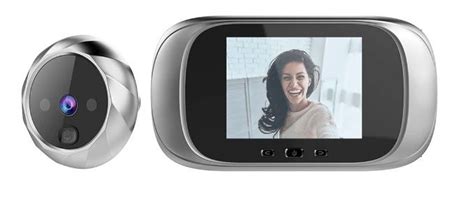 Электронный дверной глазок с громкой связью , фотокамерой и звонком ...