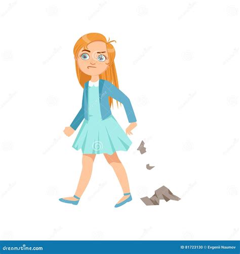 Bully Girl Intimidating By Cellphone Stock Photography Cartoondealer