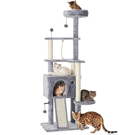 TSCOMON 64in Large Cat Tree Cat Tower For Indoor Cats Multi Level Cat