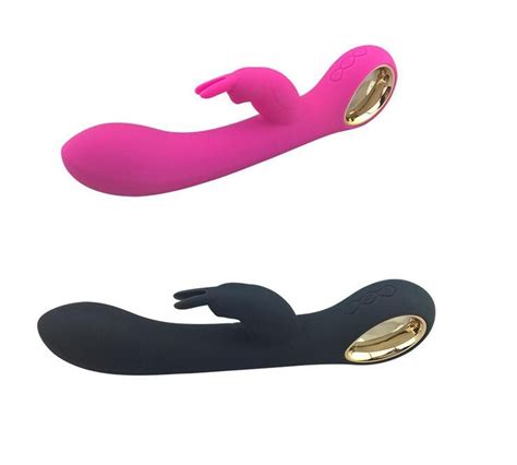 Rabbit Vibrators Double Head Usb Rechargeable G Spot Vibrator 10 Speed Magic Wand Massager