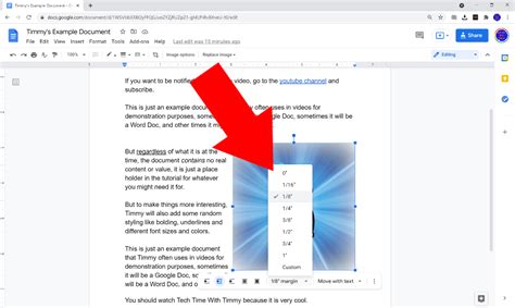 How To Wrap Text Around An Image In Google Docs Tech Time With Timmy