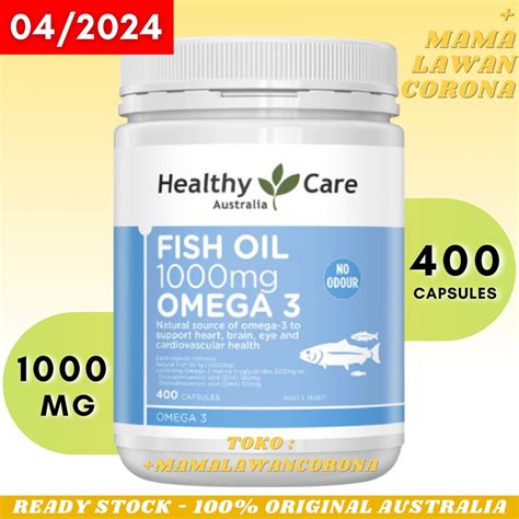 Healthy Care Fish Oil 1000mg Omega 3 400 Capsules Fish Oil 1000 Mg