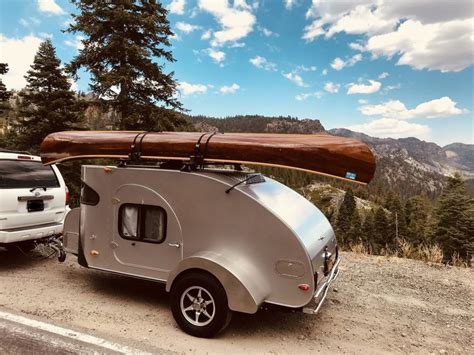 Wooden Canoe On Camp Inn Raindrop Tiny Trailers Building A