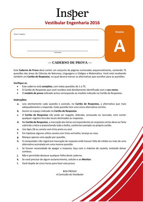 PDF Vestibular Engenharia 2016 A 2018 08 14 Vestibular Engenharia