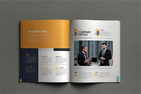 Premium Photo Company Profile Brochure Template Layout Design