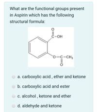 Answered What Are The Functional Groups Present Bartleby