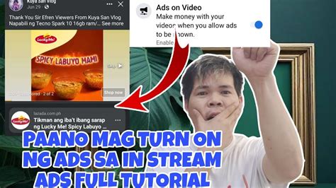 Paano Mag Turn On Ng Ads Sa In Stream Ads Full Tutorial Youtube