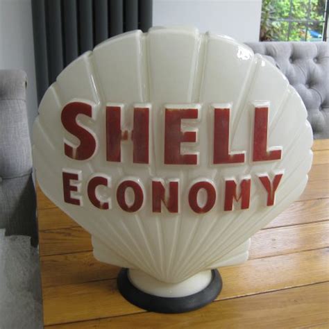 Shell Economy Petrol Pump Globe By Hailware Auto History Signs Ltd