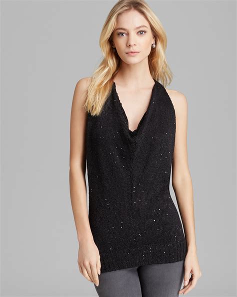 Michael Stars Top Drape Sequin Bloomingdales