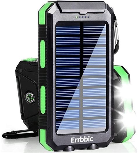 Solar Charger 20000mah Solar Power Bank Waterproof Portable Charger External Battery Packs With