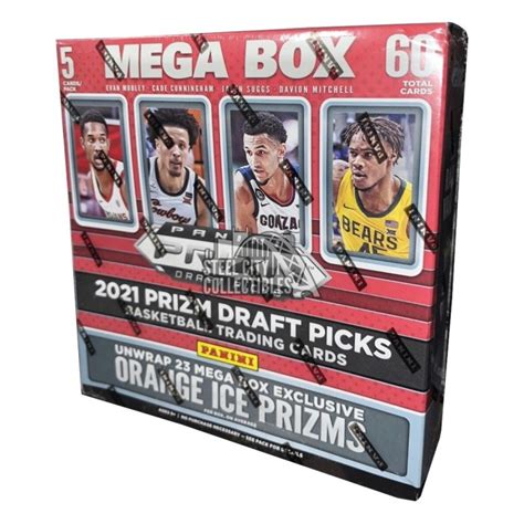 2021 22 Panini Prizm Draft Picks Collegiate Basketball 60 Card Mega Box